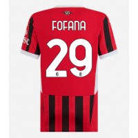 Camisa de Futebol AC Milan Youssouf Fofana #29 Equipamento Principal Mulheres 2024-25 Manga Curta